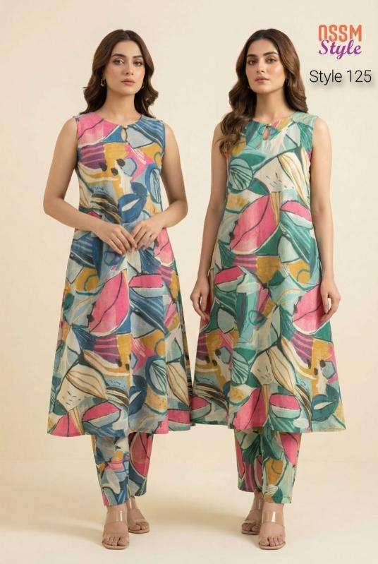 Ossm style 125 a-line coord set Latest kurti designs wholesale